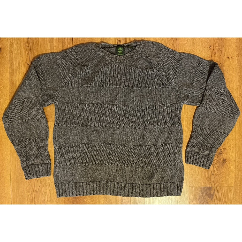 Sweater Timberland Pullover Textured Chunky Knit Gray Men's XL
